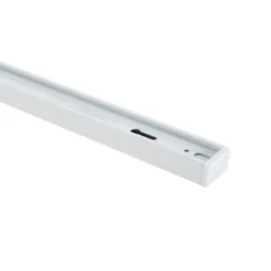 Carril monofásico con conector, 2 metros, blanco, cuadrado