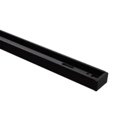Carril monofásico con conector, 2 metros, negro, cuadrado