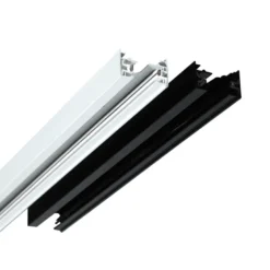 Carril monofásico con conector, 1 metro, blanco, cuadrado