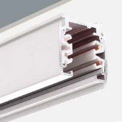 Carril trifásico con conector, 1 metro, blanco