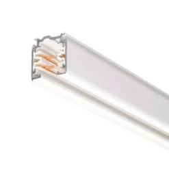 Carril trifásico con conector, 2 metros, blanco