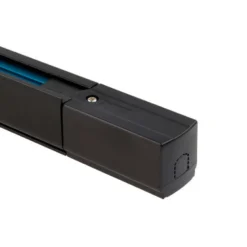 Carril trifásico con conector, 1 metro, negro