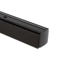 Carril trifásico con conector, 1 metro, negro