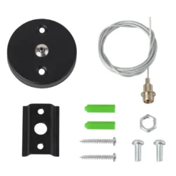 Colgante para carril monofásico, 2m, negro