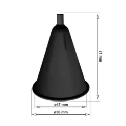 Colgante para carril trifásico, 2m, negro