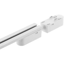 Conector doble 130mm Carril SLIM 48V, blanco