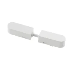 Conector doble 130mm Carril SLIM 48V, blanco