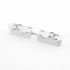 Conector doble 130mm Carril SLIM 48V, blanco