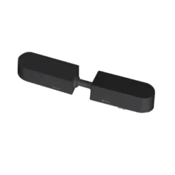 Conector doble 130mm Carril SLIM 48V, negro