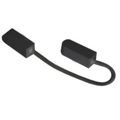 Conector doble 300mm Carril SLIM 48V, negro