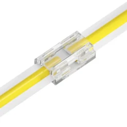 Conector 9 en 1 transparente para unión de tiras LED COB + SMD - 5mm
