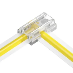 Conector 9 en 1 transparente para unión de tiras LED COB + SMD - 8mm