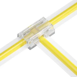 Conector 9 en 1 transparente para unión de tiras LED COB + SMD - 10mm