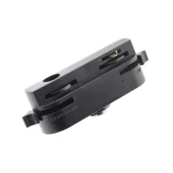 Conector foco a carril monofásico, negro CT