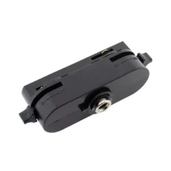 Conector foco a carril monofásico, negro CT