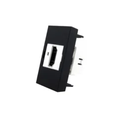 Conector HDMI negro para mecanismo de empotrar LIVOLO