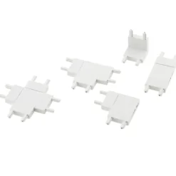 Conector L Carril SLIM 48V, blanco