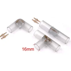 Conector L Led NEON Flex 220V monocolor, Ø16mm