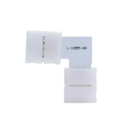Conector L para tiras monocolor 2 Pin - 8mm