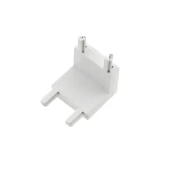 Conector L vertical Carril SLIM 48V, blanco