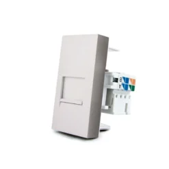 Conector Red RJ45 gris para mecanismo de empotrar LIVOLO