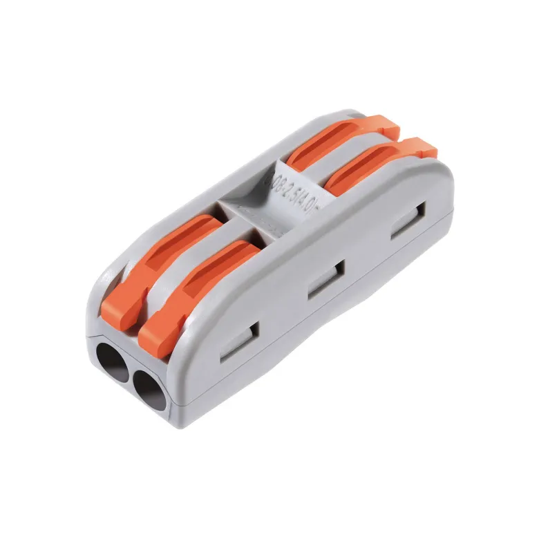 Conector rápido doble para 2 cables 0,08-2,5mm2