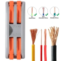 Conector rápido doble para 2 cables 0,08-2,5mm2