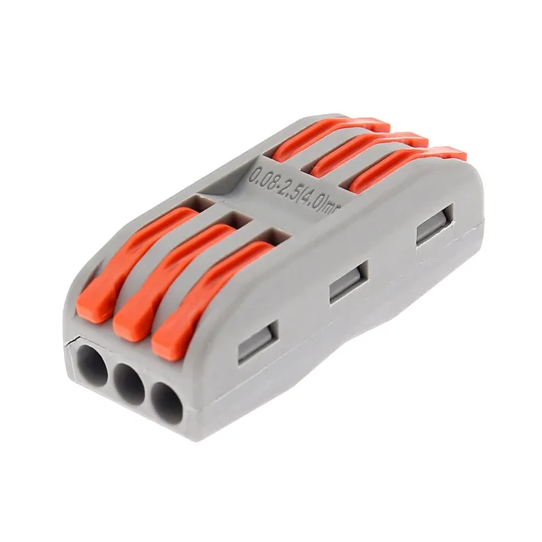 Conector rápido doble para 3 cables 0,08-2,5mm2