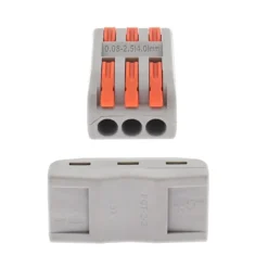 Conector rápido doble para 3 cables 0,08-2,5mm2