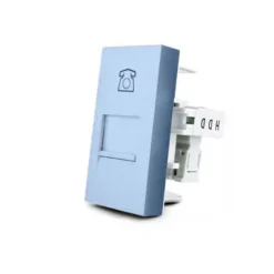 Conector Teléfono RJ11 azul para mecanismo de empotrar LIVOLO