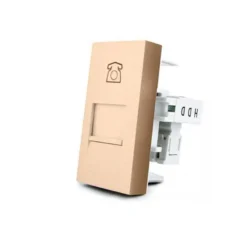 Conector Teléfono RJ11 golden para mecanismo de empotrar LIVOLO