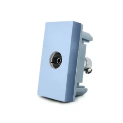 Conector TV azul para mecanismo de empotrar LIVOLO