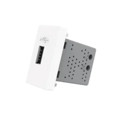 Conector USB blanco para mecanismo de empotrar LIVOLO