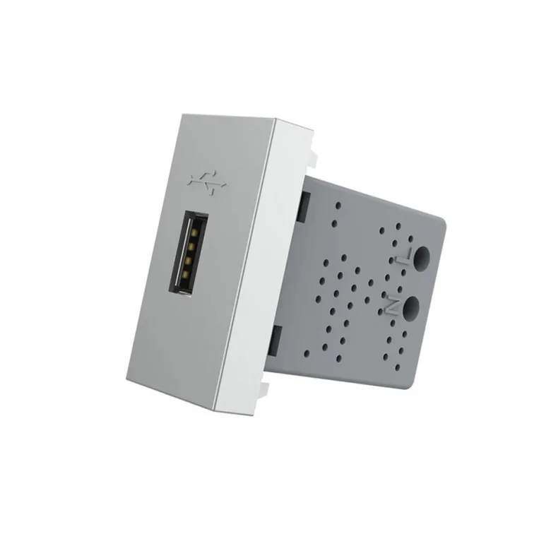 Conector USB gris para mecanismo de empotrar LIVOLO