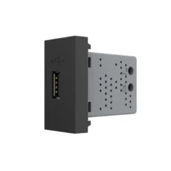 Conector USB negro para mecanismo de empotrar LIVOLO