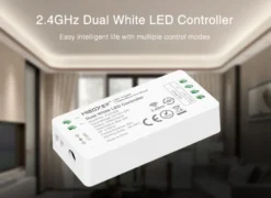 Controlador CCT blanco dual mini RF 4 zonas 12A + mando