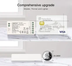 Controlador CCT blanco dual mini RF 4 zonas 12A