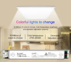 Controlador, DC30-40V/40W/1000mA, RGB+CCT, RF