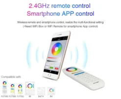 Controlador, DC30-40V/40W/1000mA, RGB+CCT, RF