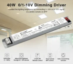 Controlador, DC30-40V/40W/900mA, 0-10V, RF