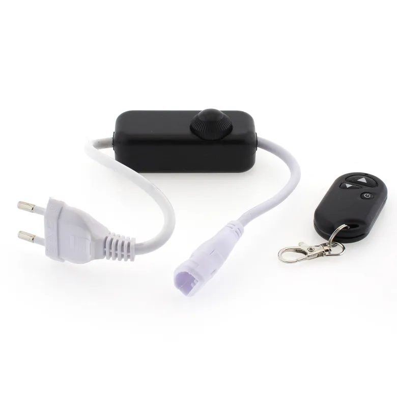 Controlador dimmer RF tira led 220V monocolor 720W, 6x14mm, conectores rápidos