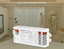 Controlador E2 - 2.4G RF, DC12-24V, 12A, 2 en 1 monocolor + CCT