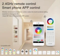 Controlador 5 en 1 carril DIN (MONO, CCT, RGB, RGBW, RGB+CCT)