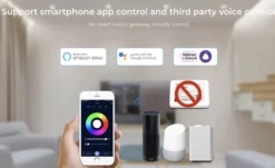 Controlador E3 - WiFi + 2.4G RF + Bluetooth, DC12-24V, 12A, 3 en 1, RGB+RGBW+RGBCCT