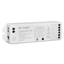 Controlador 2.4G RF, DC12-24V, 15A, 5 en 1 (MONO, CCT, RGB, RGBW, RGB+CCT)