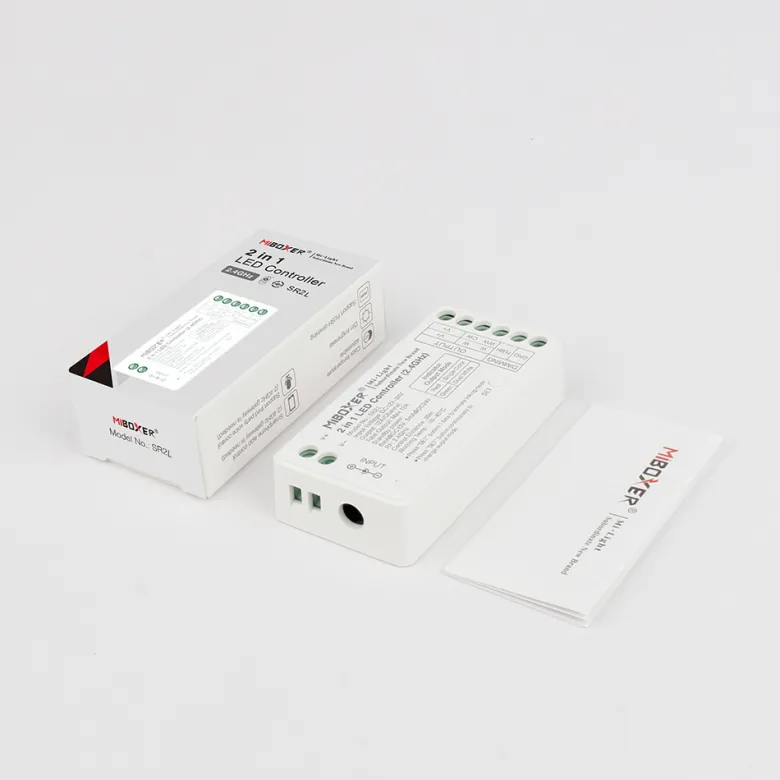 Controlador 2.4G RF, DC12-24V, 12A, 2 en 1 monocolor + CCT, bajo consumo
