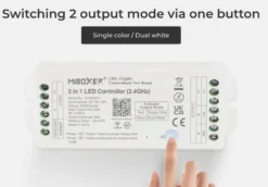 Controlador 2.4G RF, DC12-48V, 20A, 2 en 1 monocolor + CCT