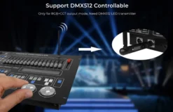 Controlador 2.4G RF, DC12-48V, 20A, 5 en 1 mono+cct+RGB+RGBW+RGBCCT