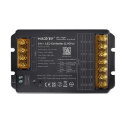 Controlador 2.4G RF, DC12-48V, 30A, 5 en 1 (MONO, CCT, RGB, RGBW, RGB+CCT)
