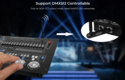 Controlador 2.4G RF, DC12-24V, 12A, 3 en 1 RGB+RGBW+RGBCCT, bajo consumo